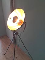 Industriële vloerlamp zwart/goud - ZGAN, Ophalen of Verzenden, Zo goed als nieuw, Metaal, 150 tot 200 cm