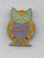 pin Uil Cate, Caté, Verzamelen, Speldjes, Pins en Buttons, Ophalen of Verzenden, Gebruikt, Dier of Natuur, Speldje of Pin