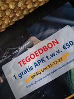 Tegoedbon gratis apk autoservice van bergen, Ophalen of Verzenden