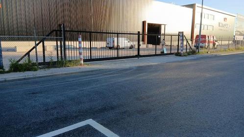 Rolpoort schuifpoort poort spijlenhekwerk 12,3m ( 087 ), Tuin en Terras, Tuinpoorten, Gebruikt, Schuifpoort, IJzer, 200 cm of meer