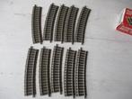 Fleischmann Profi Bocht Rail no 6127 10x, Ophalen, Gelijkstroom, Fleischmann, Rails