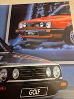 1988 Nederlands Volkswagen Golf GTI 16v folder óók kleuren, Ophalen of Verzenden, Zo goed als nieuw, Volkswagen