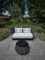Design outdoor loungeset bank + salontafel Canasta, Ophalen of Verzenden, Zo goed als nieuw, Aluminium, Bank