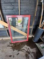 Hardhouten raam, Doe-het-zelf en Verbouw, Glas en Ramen, Ophalen, Gevelraam of Ruit, 80 tot 120 cm, 120 tot 160 cm