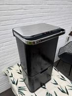 Elektrische dubbele prullenbuk met onderbak, Kunststof, 40 liter of meer, Ophalen of Verzenden, Zo goed als nieuw