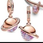 Pandora rose goud bedel planeet saturnus, Ophalen of Verzenden, Zo goed als nieuw, Goud, Pandora