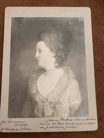 Oude Foto Johanna Barbara Voet van Winssen beschikbaar voor biedingen