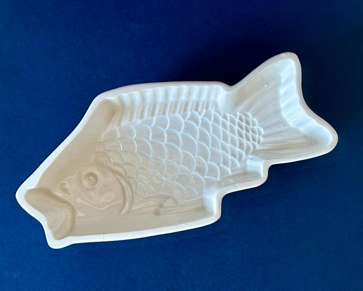 Vintage keramieken puddingvorm vis, made in Germany, Antiek en Kunst, Antiek | Keramiek en Aardewerk, Ophalen of Verzenden