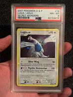 Pokémon PSA 8 Lugia #14 Secret wonders - holo bleed error, Ophalen of Verzenden, Zo goed als nieuw, Losse kaart, Foil