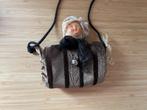 Antieke kinder mof met poppenhoofdje, Antiek en Kunst, Antiek | Kleding en Accessoires, Ophalen of Verzenden, Kinderen