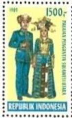 Indonesie Zonnebloem nr 1408A postfris 1989, Ophalen of Verzenden, Postfris, Zuidoost-Azië