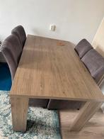 Eet tafel lang 160 breed 90 met stoelen, Huis en Inrichting, Tafels | Eettafels, Nieuw, 150 tot 200 cm, Rechthoekig, 50 tot 100 cm