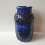Vintage Keramiek Vaas, scheurich- Blauw, Fat Lava, jaren '70, Gebruikt, Blauw, Aardewerk of Porselein, Ophalen of Verzenden