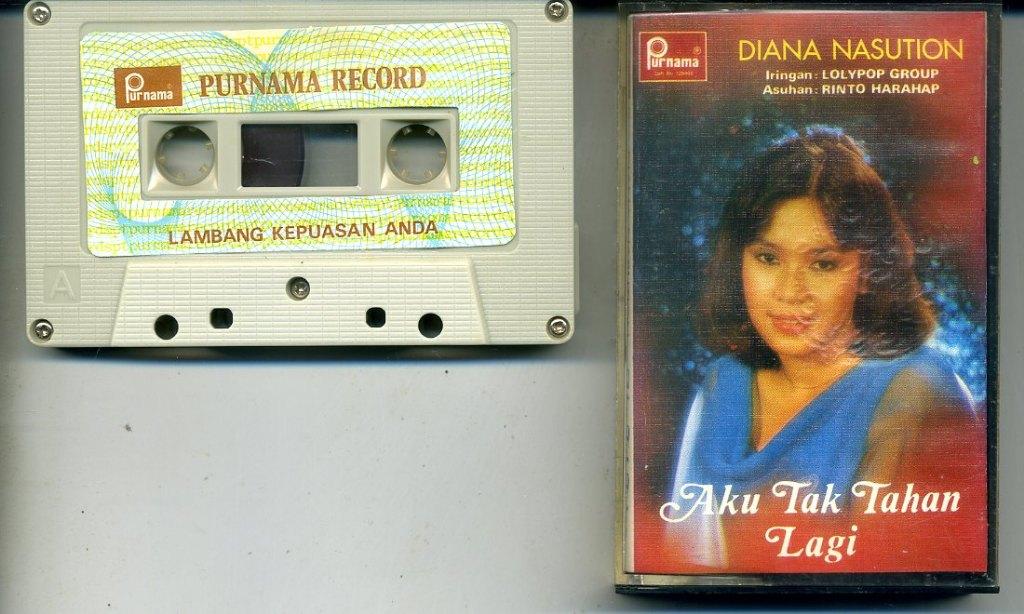 Diana Nasution Aku Tak Tahan Lagi 10 nrs cassette 1976 ZGAN, Cd's en Dvd's, Cassettebandjes, Wereldmuziek, 1 bandje, Ophalen of Verzenden