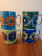 Vintage Villeroy & Boch Bekers Bloem Jaren 70 mokken beker, Huis en Inrichting, Ophalen of Verzenden, Zo goed als nieuw, Overige stijlen
