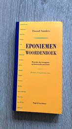 Ewoud Sanders - Eponiemenwoordenboek, Boeken, Ophalen of Verzenden, Zo goed als nieuw, Ewoud Sanders, Sociale wetenschap