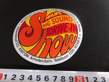 sticker Amsterdam PHILIPS Big Sound Drive-in Show   beschikbaar voor biedingen