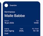 2 Tickets Malle Babbe de musical., Twee personen
