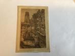 Oude Ets St.Laurenskerk Rotterdam ( in Hilversum ), Antiek en Kunst, Kunst | Etsen en Gravures, Ophalen of Verzenden