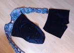 Turnpakje maat XS, Sport en Fitness, Turnen, Blauw, Ophalen of Verzenden, Zo goed als nieuw, Turnpak(je)