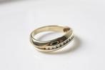 14 Karaat Golvende Gouden Ring, 18 tot 19, Ophalen of Verzenden, Zo goed als nieuw, Dame
