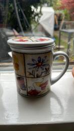Thee mok met grove zeef, Ophalen of Verzenden, Zo goed als nieuw, Overige stijlen, Kop(pen) en/of Schotel(s)