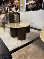Travertin style salontafel nieuw 130/70 tafels meubels, Huis en Inrichting, Tafels | Eettafels, 100 tot 150 cm, Nieuw, Rechthoekig
