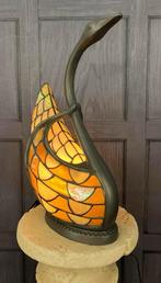 Tiffany Zwaan Lamp - Sfeervol en Sierlijk, Nieuw, Lumi-lamp, Ophalen of Verzenden, Glas