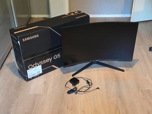 Samsung Odyssey G5 32" QHD 144Hz Curved Gaming Monitor, Computers en Software, Monitoren, Zo goed als nieuw, 101 t/m 150 Hz, DisplayPort