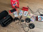 Nintendo Switch Oled Mario red + 5 mario games, Spelcomputers en Games, Eén computer, Ophalen of Verzenden, Zo goed als nieuw