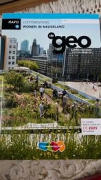 De Geo aardrijkskunde havo - Leefomgeving wonen in nederland, Ophalen of Verzenden, Aardrijkskunde, HAVO, Nieuw