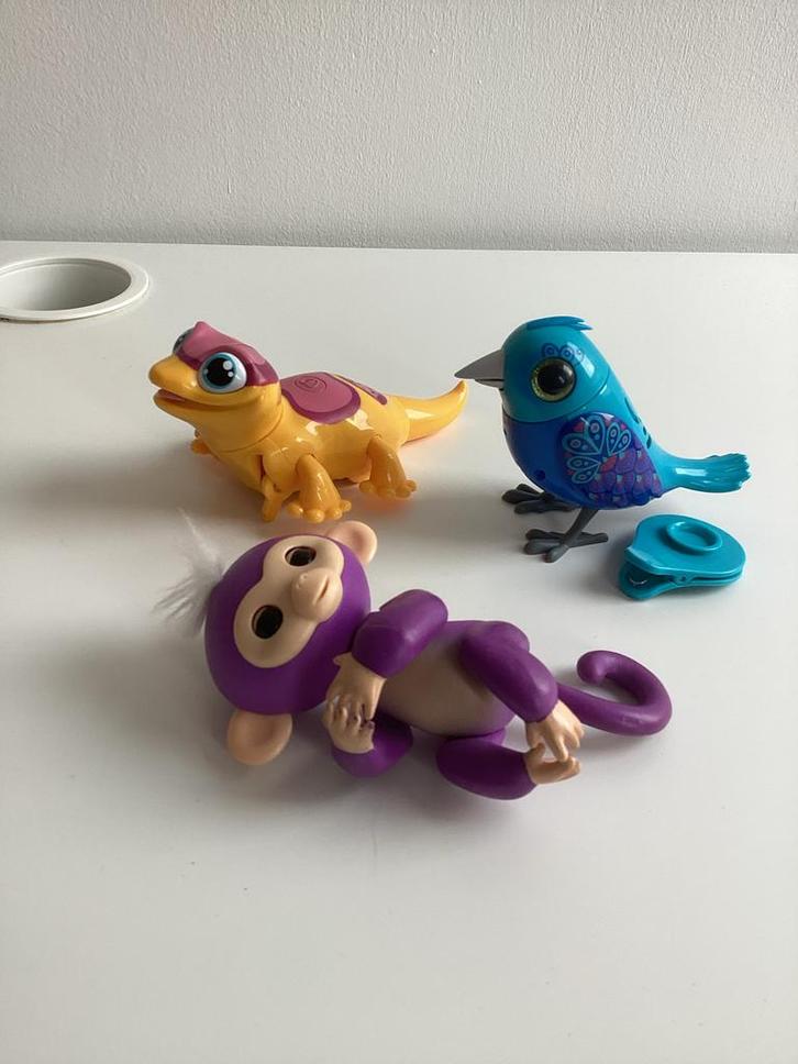 Interactief Speelgoed: Digibird, Gecko, Aapje, Kinderen en Baby's, Speelgoed | Overig, Gebruikt, Jongen of Meisje, Ophalen of Verzenden