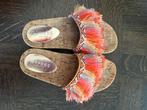 Cyprus Ibiza Slippers Maat 39, Kleding | Dames, Schoenen, Ophalen of Verzenden, Zo goed als nieuw, Oranje
