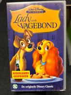 Videoband Disney | Lady en de Vagebond | NL gesproken, Cd's en Dvd's, VHS | Kinderen en Jeugd, Alle leeftijden, Gebruikt, Ophalen of Verzenden