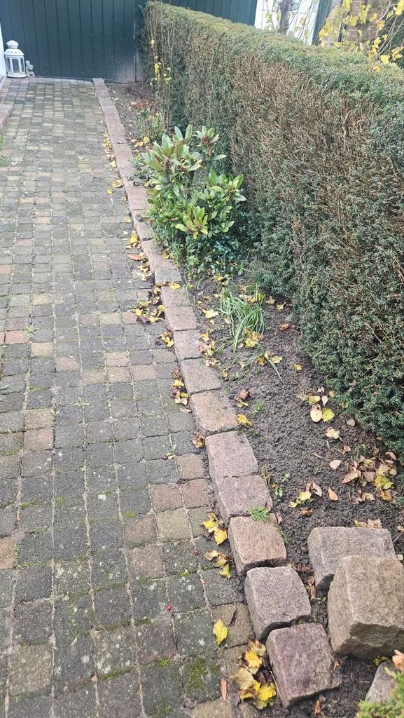 Granieten blokken / stenen +/- 20m, Tuin en Terras, Bielzen en Borders, Gebruikt, Blok, Natuursteen, Minder dan 25 cm, Minder dan 100 cm