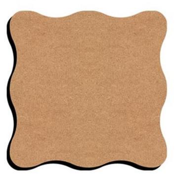 Gomille MDF onderzetter gegolfd 10 x 10 cm beschikbaar voor biedingen