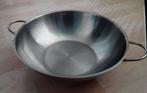 Te koop rvs wokpan, Ophalen, Zo goed als nieuw, Rvs, Wok