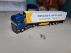 Tekno demo scania met oplegger van iterson, Ophalen of Verzenden, Zo goed als nieuw, Bus of Vrachtwagen, Tekno