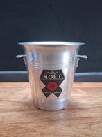 vintage Moët & Chandon aluminium champagne-koeler ijsemmer, Gebruikt, Ophalen of Verzenden, Minder dan 5 flessen, Metaal