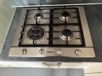 Gaskookplaat 4 pits + wokbrander - Beschikbaar 5 dec, Witgoed en Apparatuur, Ophalen, Gebruikt, 4 kookzones, Inbouw