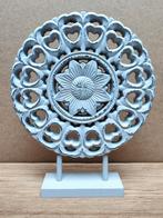 Rozet/Ornament op voet/ Mandala/Houten paneel, Huis en Inrichting, Woonaccessoires | Overige, Ophalen of Verzenden, Zo goed als nieuw