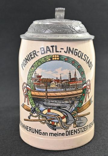 Pionier Bataillon (10) Ingolstadt Beer Stein beschikbaar voor biedingen