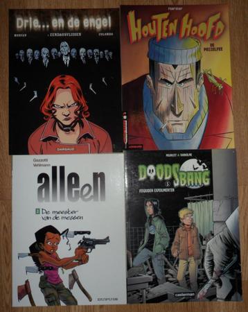 4x THRILLER /Houten Hoofd DOODSBANG Drie..en de Engel ALLEEN beschikbaar voor biedingen