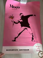 Banksy poster roze MOCO Museum 85x64, Ophalen of Verzenden, Zo goed als nieuw, Rechthoekig Staand