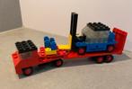 Vintage Lego 684 - Low loader with forklifttruck (1972), Ophalen of Verzenden, Gebruikt, Complete set, Lego