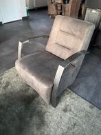 Luxe suède fauteuil, Huis en Inrichting, Fauteuils, Ophalen, Zo goed als nieuw, Stof, 75 tot 100 cm