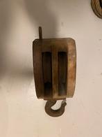 Houten katrollen met touw, Ophalen, Gebruikt