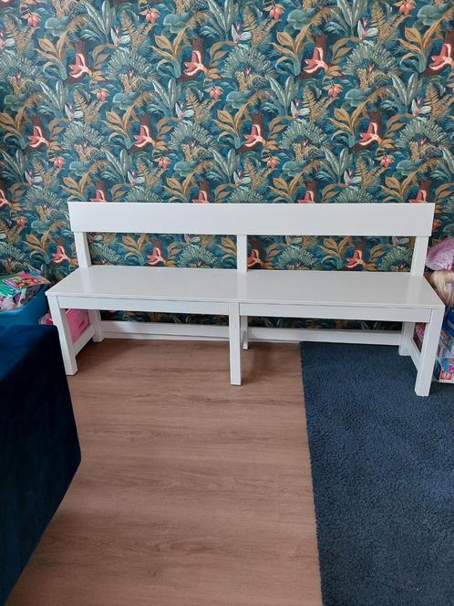Bankje voor de eettafel of tegen een leuke opvallende muur., Huis en Inrichting, Banken | Sofa's en Chaises Longues, Gebruikt
