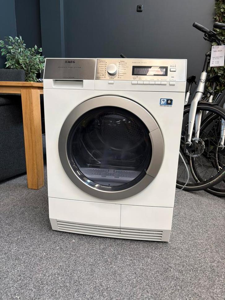 AEG Warmtepompdroger 8 kg – Energieklasse A+++, Witgoed en Apparatuur, Wasdrogers, Zo goed als nieuw, Overige typen, Voorlader