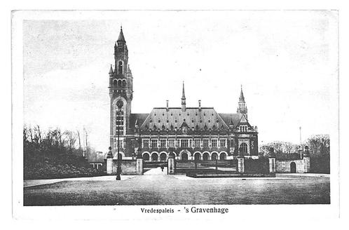 901705	s Gravenhage	vredespaleis	1924	Gelopen met postzegel, Verzamelen, Ansichtkaarten | Nederland, Gelopen, Zuid-Holland, 1920 tot 1940